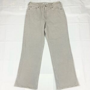 Abercrombie & Fitch The Baggy Womens Actual 30x31.5 High Rise Jeans Light Wash